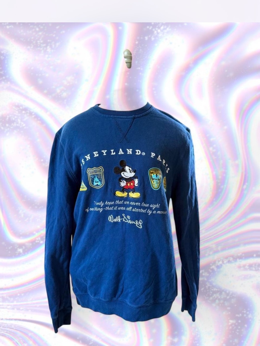 Disneyland Parks Paris Navy Mickey Mouse Crewneck